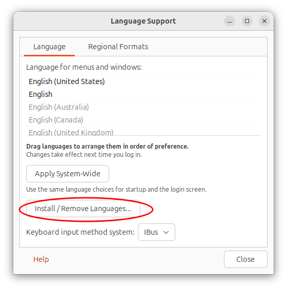 System・Region&Language